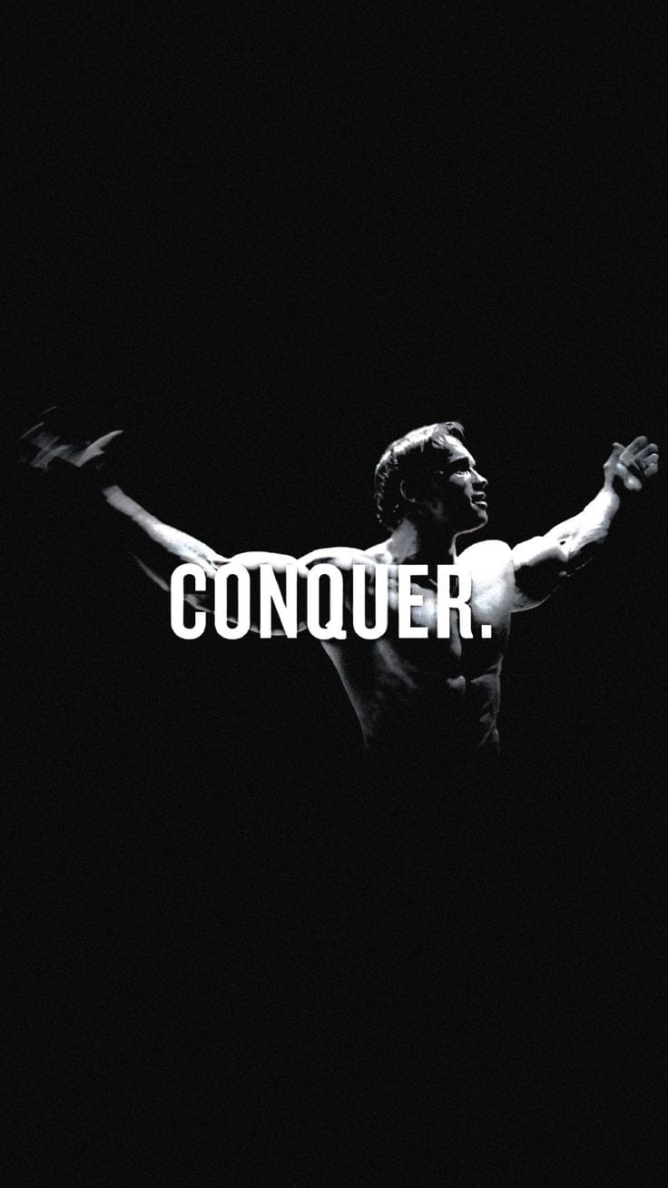 Conquer motivational poster
