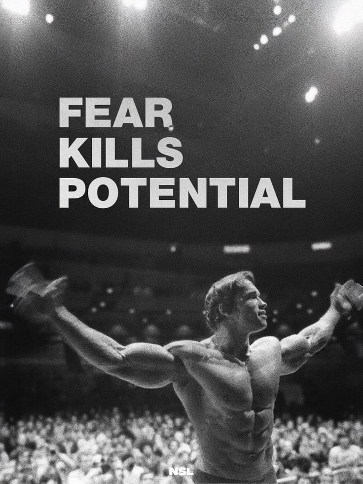 Motivational gym poster about potential